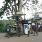 Intersection in the village of Marangu