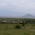 Traditional Masai village housing