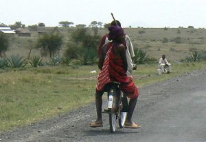 Most Masai do not have vehicles.
