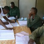 Every safari driver must fill out entry papers and pay