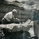 Mary and Louis Leakey in the gorge in 1930s.