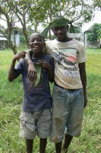 Playful rural kids