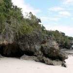 Beach and volcanic rock along the northwest coast of the