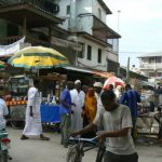 Outside the old market.