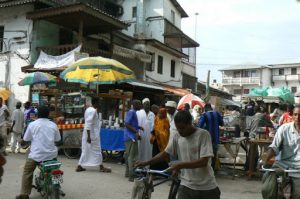 Outside the old market.