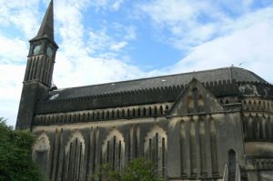 Anglican Christ Church Cathedral and Slave Market Memorial. "The world's last