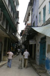 Maze of alleys in Stone Town