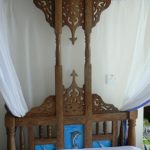Typical carved Zanzibar bed