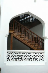 Stone Town - stairway in Sultan's Museum