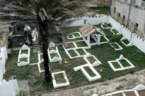 Muslim graves adjacent to the National Museum