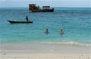 On the northwest beaches of Zanzibar,