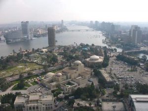 View from Cairo Tower - Opera House in foreground.  Cairo