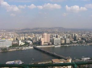 Random images from Cairo, Egypt - city view from TV