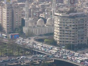 Random images from Cairo, Egypt - city view from TV