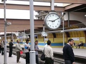 Random images from Cairo, Egypt - subway station.