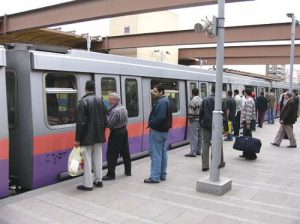 Random images from Cairo, Egypt - subway station.