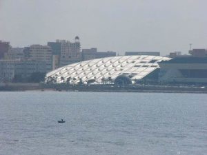 Alexandria - The Bibliotheca Alexandrina, an library institution intended both