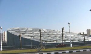 Alexandria - The Bibliotheca Alexandrina, an library institution intended both