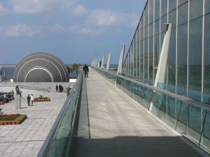 Alexandria - The Bibliotheca Alexandrina, an library institution intended both