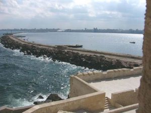 Alexandria - on the water by Qaitbay Citadel.  Below these