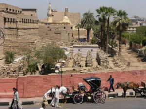 Luxor - outside Luxor Temple