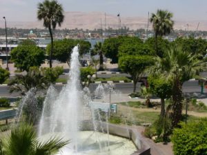 Luxor - park area along the Nile
