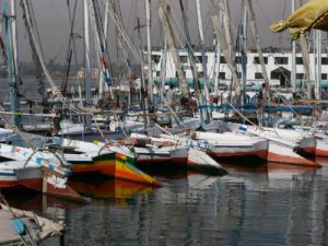 Luxor - harbor on the Nile.