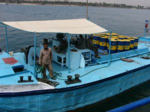 Luxor - cargo ferry on the Nile