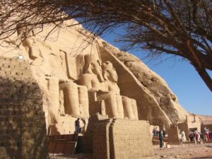 Abu Simbel is an archaeological site comprising two massive rock