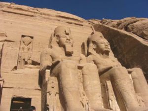 Abu Simbel is an archaeological site comprising two massive rock