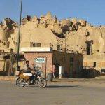 The ruins of the 13c mud brick Shali fortress, are