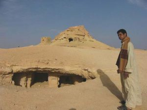 Just outside Siwa is the Gebel al-Mawta (Mountain of the