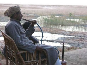 Siwa - Salt Lake waiting for sunset.