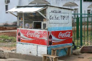 Food kiosk in central Livingstone
