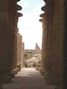 A huge temple built by Ramses II to honor himself.