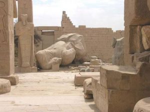 A huge temple built by Ramses II to honor himself.