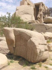 A huge temple built by Ramses II to honor himself.