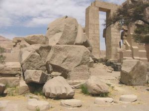 A huge temple built by Ramses II to honor himself.