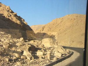 New paved road to the Valley of the Kings.