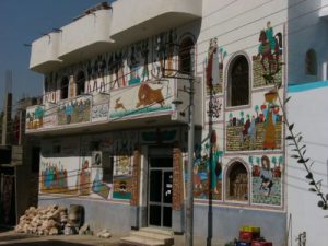 Local souvenir shops in the Valley of the Kings.