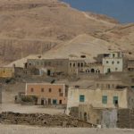 Modern dwellings in the Valley of the Kings.