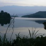 Evening view of the lake from Crater Bay Cottages