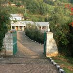 Entrance to Crater Bay Cottages on Lake Bunyonyi