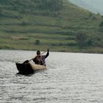 Dugout canoe on the lake