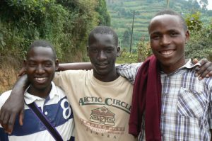 Lake Bunyonyi three cousins