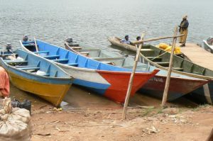 Lake Bunyonyi motor boats