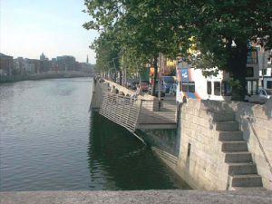 Dublin River Liffey waterfront