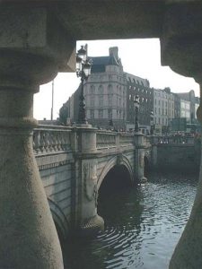 Dublin bridge over River
