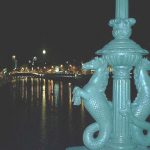 Dublin bridge lampost and