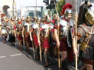 Berlin - an historic parade for a festival